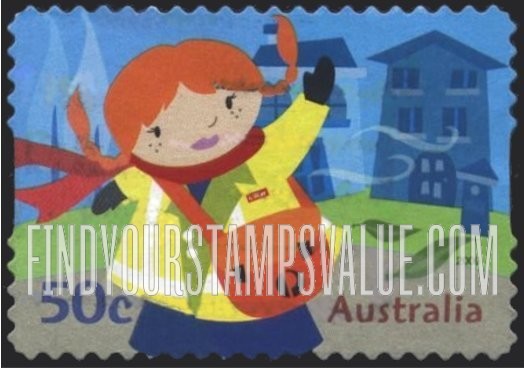 FindYourStampsValue: Postie Kate: Waving
