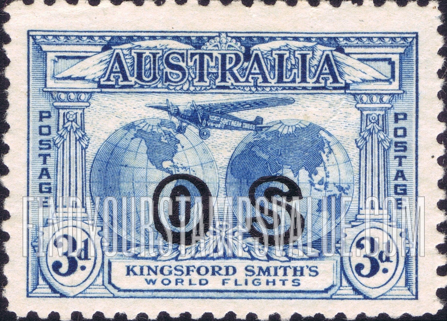 OFFICIAL - “Southern Cross” over Hemispheres: On Regular Issue of 1931