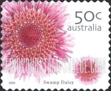 FindYourStampsValue: Wild Flowers: Swamp daisy