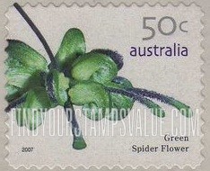 FindYourStampsValue: Flowers: Green spider flower