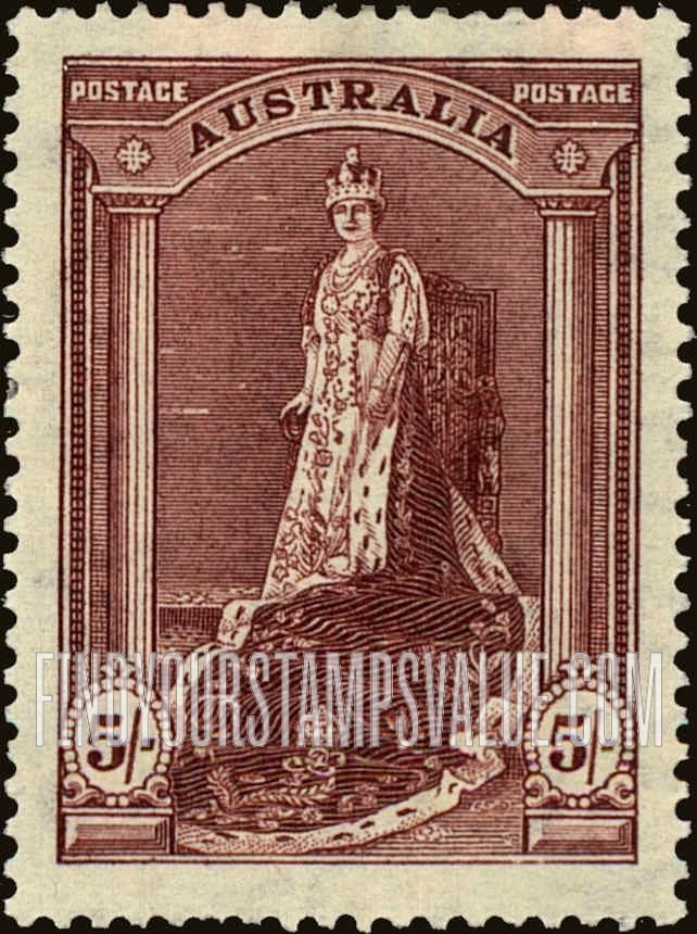 FindYourStampsValue: Queen Elizabeth and King George VI in Coronation Robes
