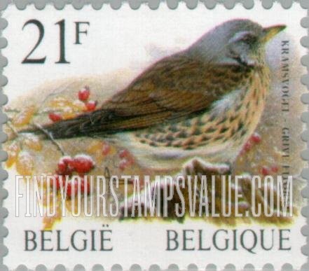 FindYourStampsValue: Bird: Grive litorne