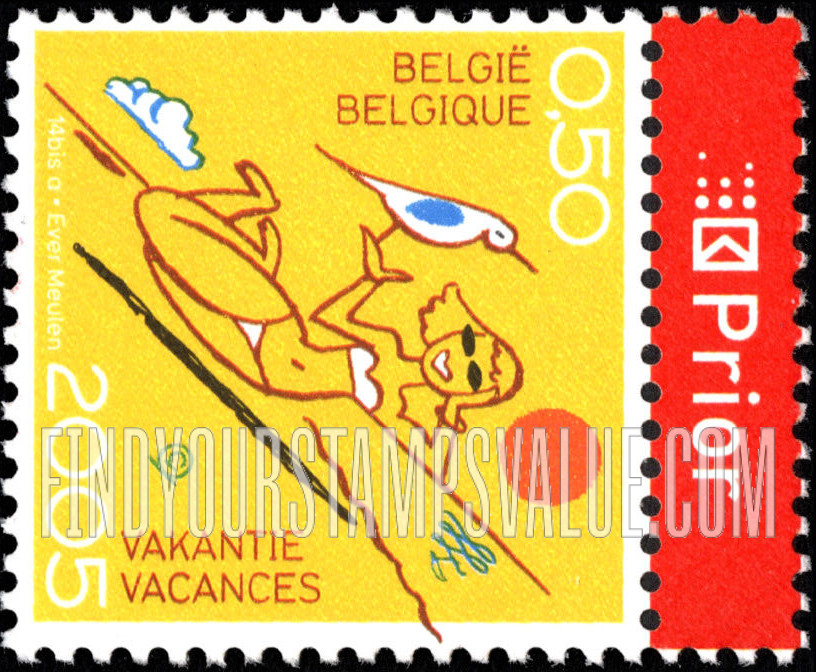 Vacations: Woman on beach, bird