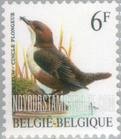 FindYourStampsValue: Bird: Cincle plongeur
