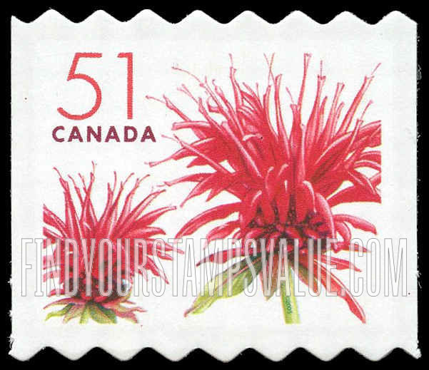 FindYourStampsValue: Flowers: Red bergamot