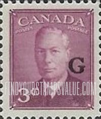 FindYourStampsValue: Official Stamps - King George VI overprinted in black