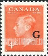 Official Stamps overprinted in black