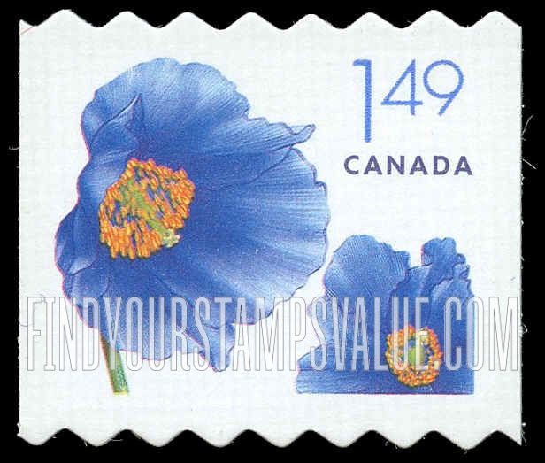FindYourStampsValue: Flowers: Himalayan blue poppy