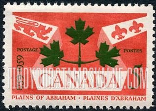 British Lion, Fleur-de-Lis  and Maple Leaves