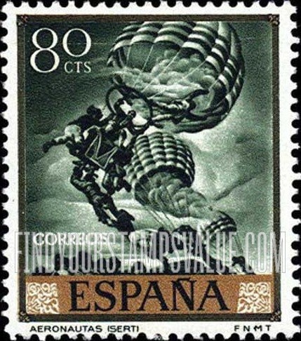 FindYourStampsValue: Sert Paintings: Parachutists