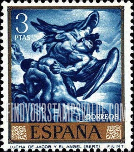 Sert Paintings: Jacob Wrestling with the Angel