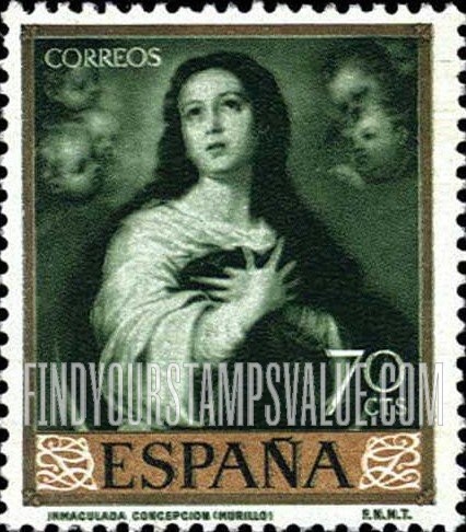 FindYourStampsValue: Murillo Paintings: Immaculate Conception