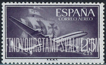 FindYourStampsValue: Air Post: Plane and Caravel