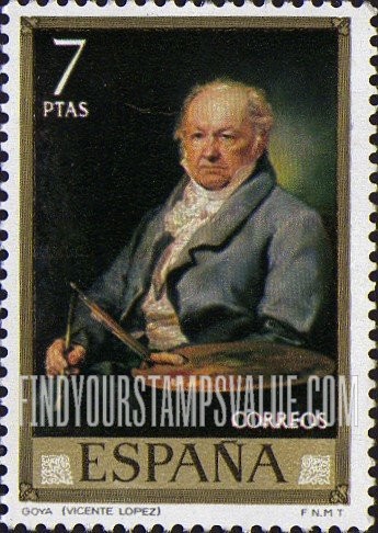 FindYourStampsValue: Stamp Day (Paintings by Vicente López y Portana (1772-1850)): Francisco Goya