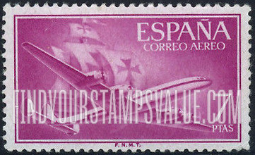 FindYourStampsValue: Air Post: Plane and Caravel