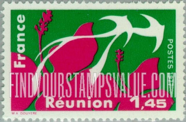 FindYourStampsValue: Regions of France: Réunion