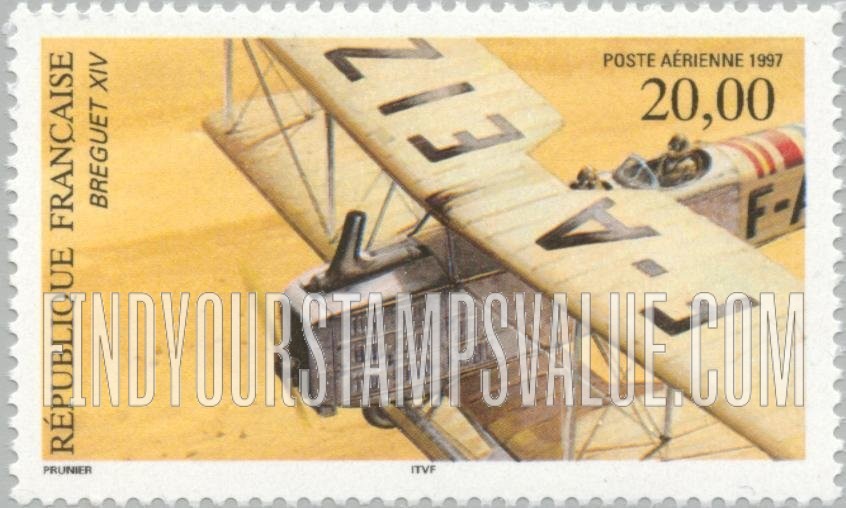 FindYourStampsValue: AIR POST - Breguet XIV