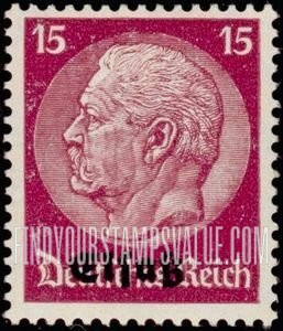 FindYourStampsValue: OCCUPATION - Stamps of Germany 1933-36: Overprinted in Black