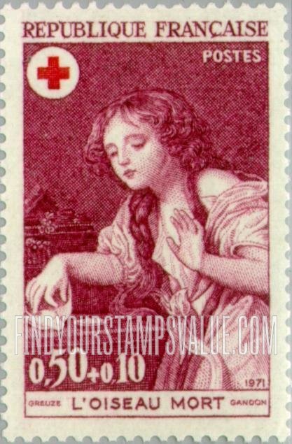 FindYourStampsValue: SEMI-POSTAL - “The Dead Bird,” by Jean Baptiste Greuze (1725-1805)