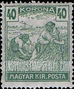 FindYourStampsValue: Harvesting Wheat: Types of 1916-18 Issue