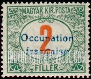 FindYourStampsValue: POSTAGE DUE STAMPS - Numeral Value: Overprinted “Occupation francaise”