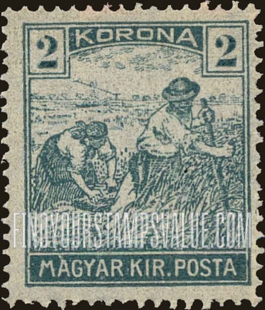 FindYourStampsValue: Harvesting Wheat: Types of 1916-18 Issue