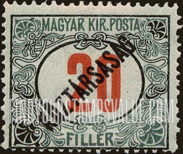 FindYourStampsValue: POSTAGE DUE STAMPS - Numeral Value: Overprinted in Black