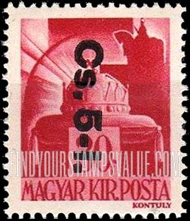 FindYourStampsValue: PARCEL POST STAMPS - Crown of Saint Stephen: Overprinted in Black