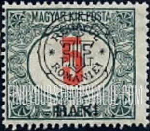 FindYourStampsValue: POSTAGE DUE STAMPS - Numeral Value: Hungarian Postage Due Stamps of 1914-18 Overprinted like Regular Issues