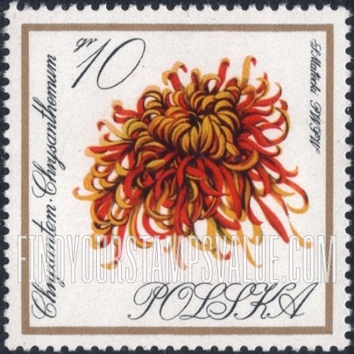 FindYourStampsValue: Flowers: Chrysanthemum