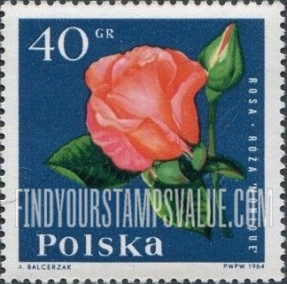 FindYourStampsValue: Garden Flowers: Monique rose