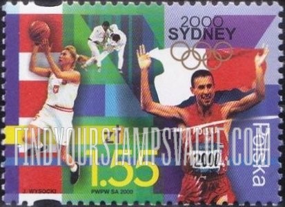 FindYourStampsValue: 2000 Summer Olympics, Sydney: Basketball, judo, runner