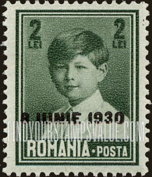 FindYourStampsValue: King Michael: Stamps of 1928-30 Overprinted
