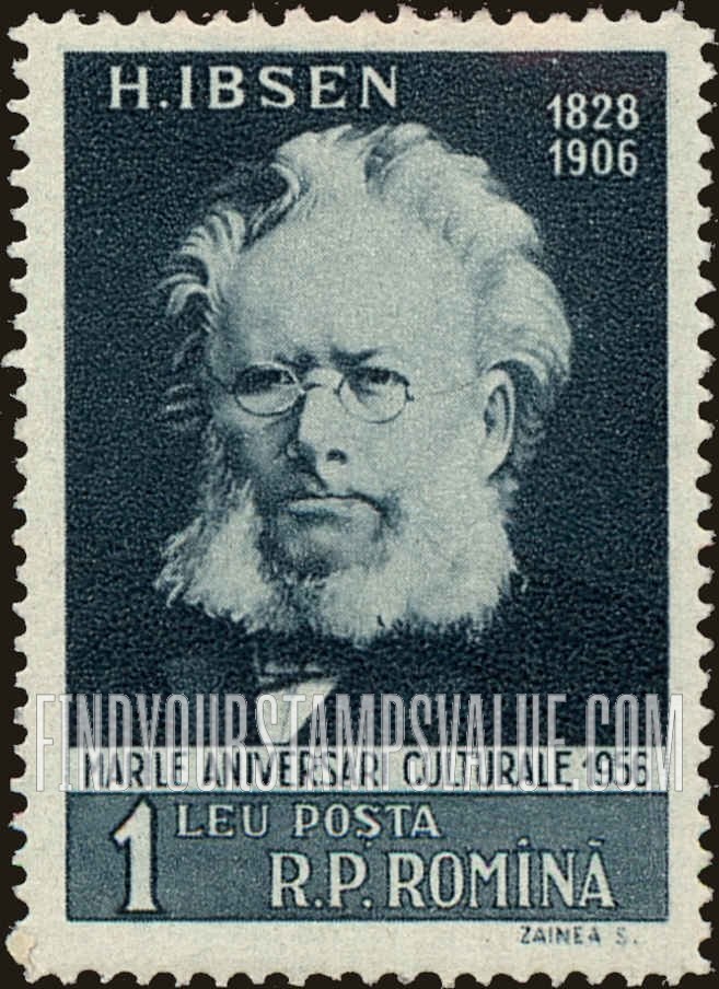 FindYourStampsValue: Portraits: Henrik Ibsen
