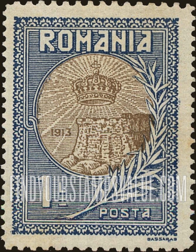 Romanian Crown and Old Fort on Danube