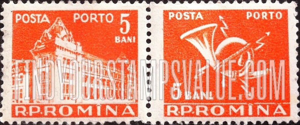POSTAGE DUE STAMPS - General Post Office and Post Horn