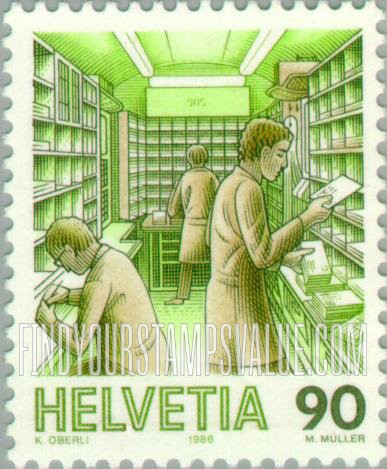 FindYourStampsValue: Federal Administration, Mail Handling: Railroad mail car