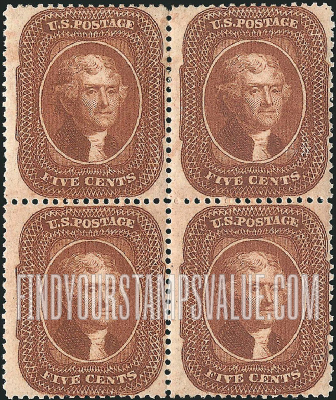 FindYourStampsValue: THOMAS JEFFERSON