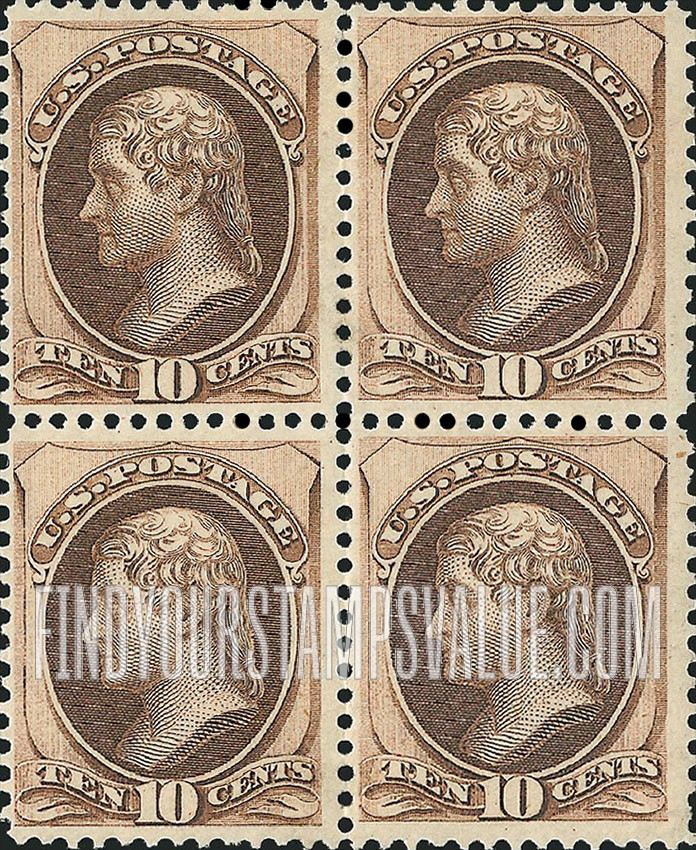 FindYourStampsValue: THOMAS JEFFERSON - With Secret Mark