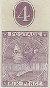 FindYourStampsValue: Great Britain (United Kingdom): Queen Victoria - Six Pence Lilac