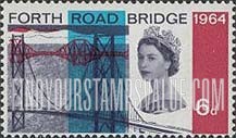 FindYourStampsValue: Great Britain (United Kingdom): Opening of Forth Road Bridge - Bridge and Railroad Bridge