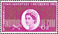 FindYourStampsValue: Great Britain (United Kingdom): 7th Commonwealth Parliamentary Conference - Hammer Beam Roof of Westminster