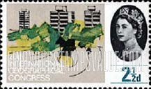 FindYourStampsValue: Great Britain (United Kingdom): 20th International Geographical Congress - Apartment Buildings, London