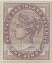 FindYourStampsValue: Great Britain (United Kingdom): Queen Victoria - One Penny Lilac