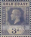 Gold Coast: King George V - Three Pence, Die II