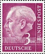 FindYourStampsValue: President Theodor Heuss