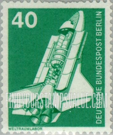 FindYourStampsValue: BERLIN - Industry Type of Germany: Space shuttle