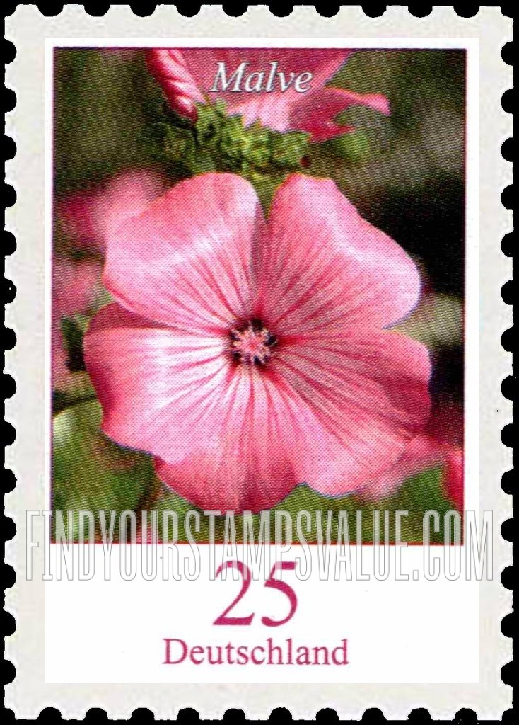 FindYourStampsValue: Flowers: Malve (mallow)