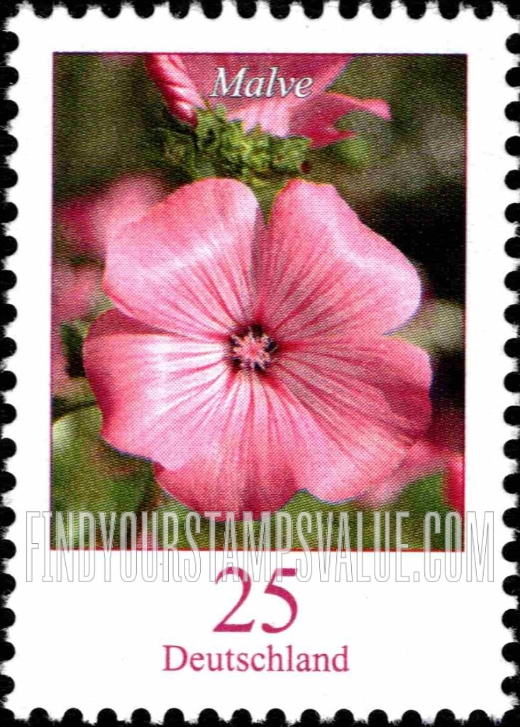 FindYourStampsValue: Flowers: Malve (mallow)