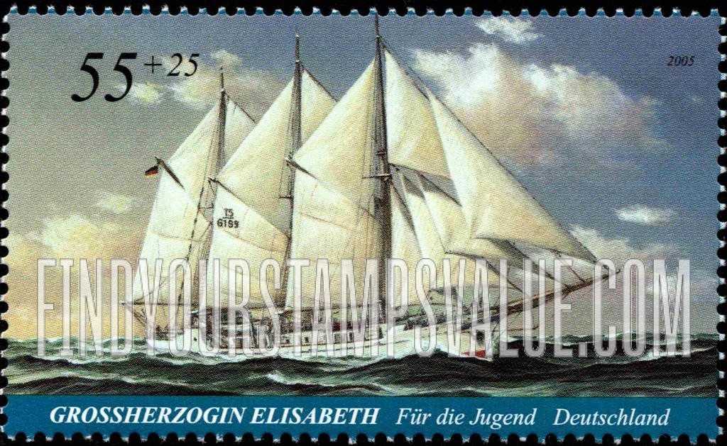 SEMI-POSTAL - Sailing Ships: Grossherzogin Elisabeth